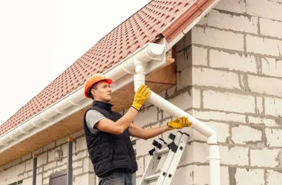 Pose et remplacement de gouttières à Dampmart